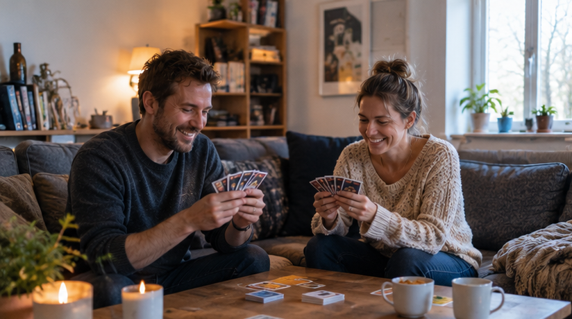 Board game or card game for couples or 2 players